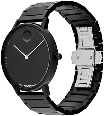 Movado Face 남성용 럭셔리 쿼츠 시계 - 스위스 무브먼트 - 방수 30m (3ATM) - 우아한 시계 - 그를 위한 선물 - 41mm — 사진 2