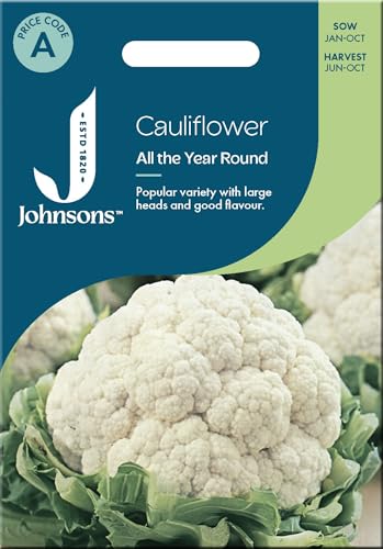 Johnsons Cauliflower Seeds 'All The Year Round'