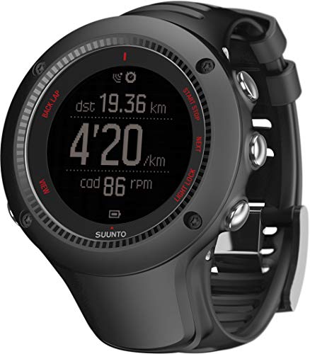 Suunto - Ambit3 Run HR - SS021257000 - Reloj GPS Multideporte + Cinturón de frecuencia cardiaca (Talla M) - Sumergible 50 m - Negro Suunto - Ambit3 Run HR - SS021257000 - Reloj GPS Multideporte + Cinturón de frecuencia cardiaca (Talla M) - Sumergible 50 m - Negro