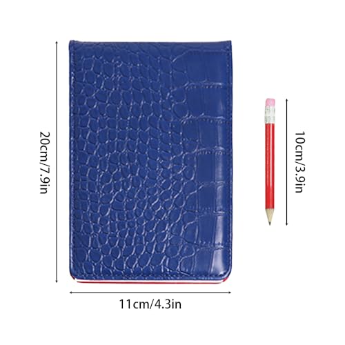 MiOYOOW Leather Scorecard, Large Size Leather Scorecard Holder Stat Tracker Sheet with Elastic Strap for Sports Competitions - Image 2