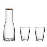 Kosta Boda 3 Piece Bruk Carafe Set, Clear