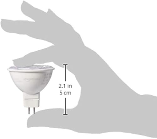 Miniatura 4 de Tienda Basics Bombilla LED equivalente a 50 W, blanco de 3000 K, regulable, vida útil de 10,000 horas, MR16 (base GU)  Paquete de 6