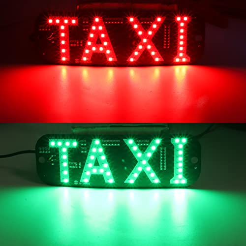Lámpara señal taxi LED 12V doble color rojo y verde miniatura 2