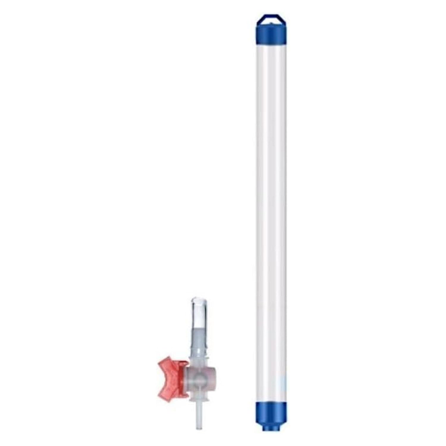 MTNBHH Water Sampling Tube 250ml 500ml 1000ml with Gravity Water Stopper Valve, PVC Liquid Sample Collector for Testing(8 packs,250ml)