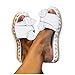 Yellsong Damen Sommer Sandalen Casual Bogen Wedge Peep Toe High Heel Plattform Flache Schuhe rutschfest Hausschuhe Pantoletten Lässige Plateau Römersandalen Strandsandalen