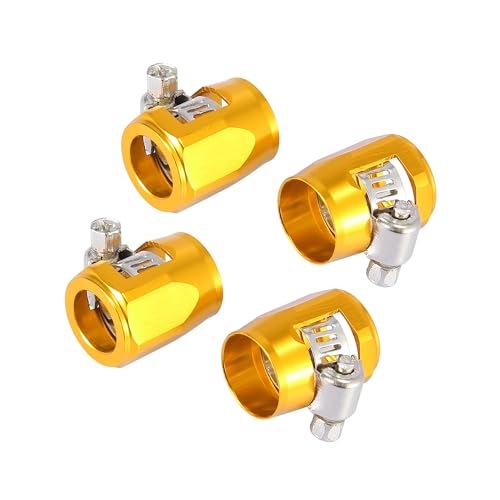 Abrazaderas AN6 para manguera de coche, adaptador para tubo de aceite, combustible y agua de goma