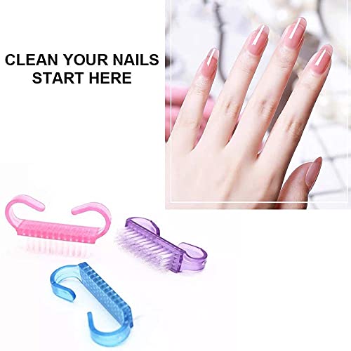 Belicia 6PCS Handle Nail Brush,Handle Grip Nail Brushes,Nail Brushes for Cleaning,Handle Fingernail Scrub Cleaning Brushes for Toes and Nails Cleaner - Image 3