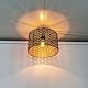 Osasy Vintage Metal round lampenschirm,schwarz gold, hohlgeschnitzt, Trommelform, für Stehlampe, Hängelampe,Tischlampe,Deckenleuchte