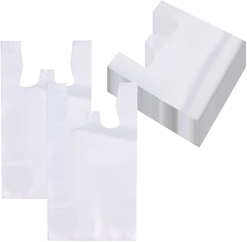 ROYALNA - Bolsas de plástico reutilizables y desechables para restaurantes, tiendas de conveniencia, alimentos, 12 x 6.5 x 21 pulgadas