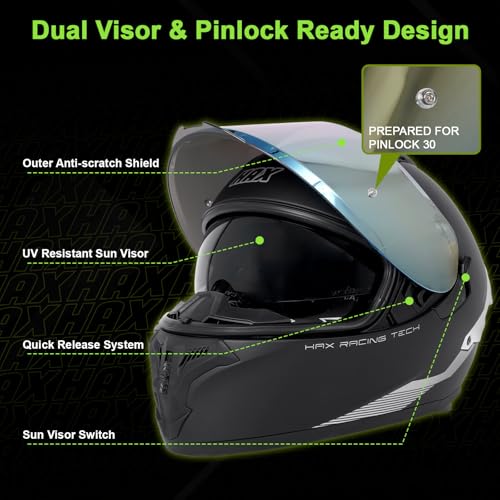 HAX Obsidian Full Face Helmet
