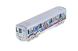 Showcasts Metro Subway with Graffiti, Blue 2233DGF - 1/43 Scale Diecast Model Toy Car but NO Box