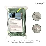 Upgraded Extra-Thick Reusable Flood Sandbags - Double-Stitched Canvas, Leak-Proof Closure | Multiple Sizes (3ft-10ft) for Water Barrier & Flood Protection​ (3ft (Upgraded) 4-Pack) - Image 5