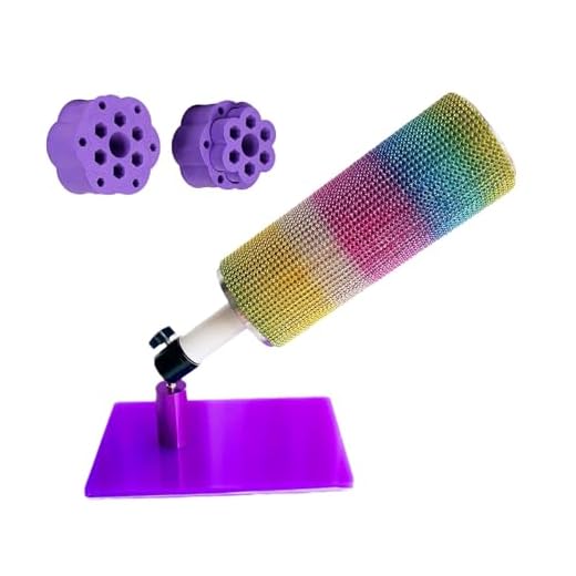 Fabulway Blinger for customizing tumblers,Tumbler Turner Spinning Bling Stand for Blinging Tumblers,360 Degree Rotation for Tumblers DIY Bling Cup Glitter Epoxy Tumblers Tool (Purple)