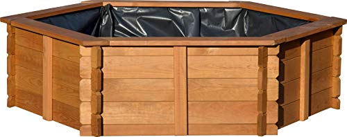 Hochteich dobar 29230FSCe Hexagon Gartenteich 330 Liter