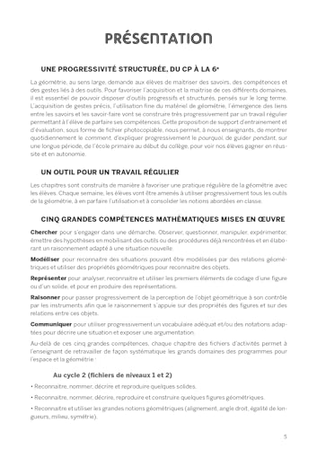Activités de géométrie CM1 CM2 pour progresser en autonomie pas à pas - 6