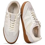 Project Cloud 100% Genuine Leather Casual Sneakers for Women - Memory Foam Insoles - Womens Shoes & Lightweight Women's Fashion Sneakers - Slip On Shoes for Women Footwear (Verdy, Whit, 11) White