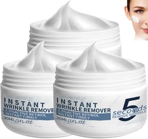 Crème Anti-Rides 5 Secondes, Crème Anti-Rides Instantanée, Roveaskin Anti Ridès Instant,Crème Hydratante Visage, Crèam De Jour Visage Anti-âge Et Anti-Ridès, Multi-effet Anti-Ridés Crèam (3)