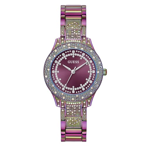 GUESS Women's Watch Shooting Star Stainless Steel, rainbow, Bracelet
