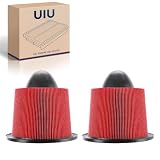 UIU 2Pcs Air Filter Fits Ford F-150 97-10, F250/F350/F450/F550 98-04
