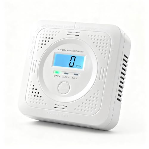 Carbon Monoxide detectors with LCD Constant Display, 85db Alarm & Low Power Design, Portable co Detector for Homes, rvs & Boats