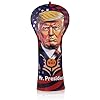 President Golf Head Covers, Funny Driver Headcover, Premium Leather Golf Club Covers for Club Protective, Golf Gift Accessory for Man