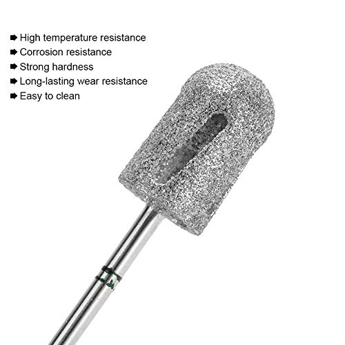 Diamant pedicure kegelboor, roestvrij stalen voetnagelboor, pedicure voetschrollen, slijppolijstkop voor gebarsten huid… - Image 5