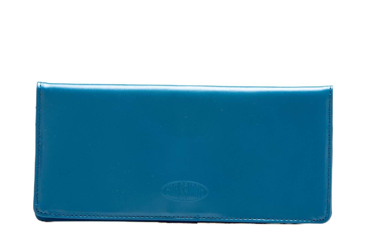 Big SkinnyWomen's Executive Leather Bi-Fold Checkbook Slim Wallet, Holds Up to 40 Cards