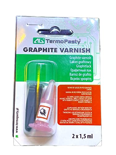 Tne Peinture Graphite PCB Piste Conductrice Réparation PCB - Mate - Plastique, Électronique - Peinture de Réparation de Circuits Électroniques