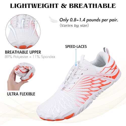 Image of Hike Barefoot Shoes for Women Men Non-Slip Breathable Walking Shoes Wide Toe Box Comfortable Athletic Footwear