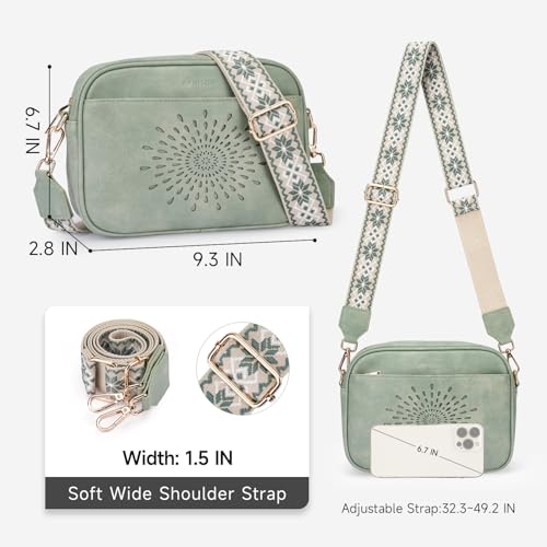 Image of APHISON Crossbody Bags for Women Trendy,Vegan Leather Small Crossbody Purses Shoulder Handbags with Adjustable Strap