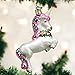 Old World Christmas Prancing Unicorn Glass Blown Ornament for Christmas Tree, Handcrafted Holiday Decoration, Fantasy Collection