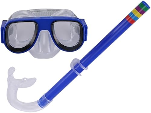 Miniatura 1 de Snorkeling Gear Gafas De Natación De Silicona para Niños, Juego De Gafas De Natación Seguras Y Antivaho, Subacuáticas, Tubo De Respiración Snorkel