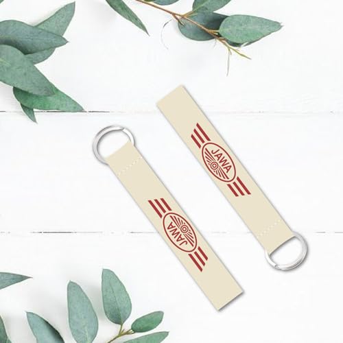 Image of SIGNOOGLE 1 Pcs Jaawaa Lanyard Keychain Holder Compatible All Bikes Car Key Holder Tag Multicolored (6 x 1 Inch)