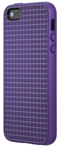 Speck PixelSkin HD Hard Shell Clip-On Case Cover for iPhone 5/5S/SE - Grape Purple