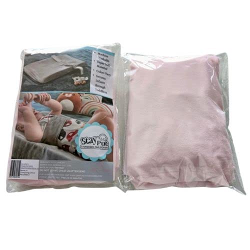 Miniatura 2 de Stay Put Changing Pad Cover Funda para cambiador de bebé (rosa claro)