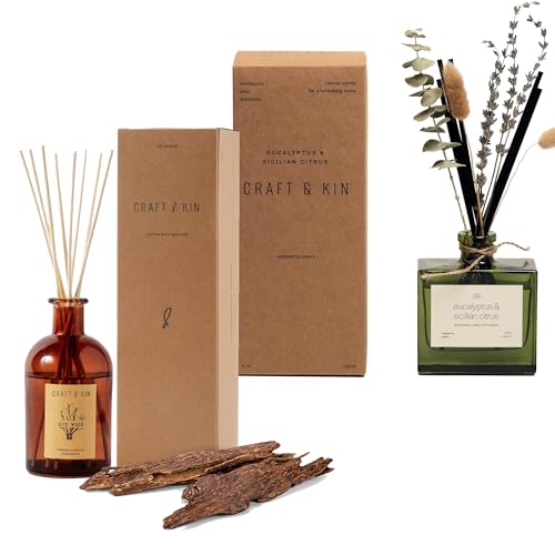 Set Difusor de Varillas Aromáticas Oud Wood Twin miniatura 1