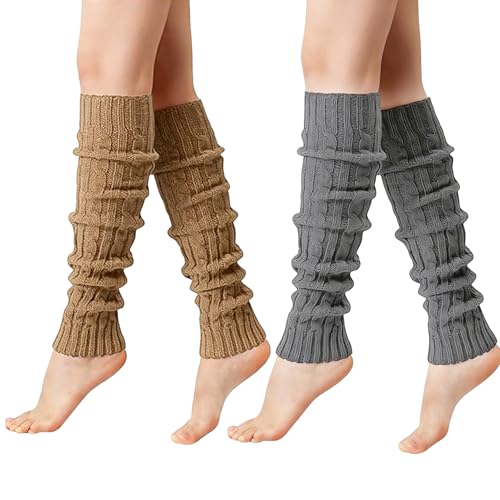 Image of 2 Pcs Leg Warmers Y2k, Leg Warmers, Y2k Accessories, Cute Kawaii Cream Legwarmers for Women Winter