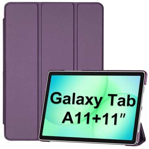 ProCase Funda para Samsung Galaxy Tab A11+ Plus 2025 11 Pulgadas/Galaxy Tab A9+ Plus 2023, Carcasa Delgada con Soporte, Cubierta Trifold con Activación y Suspensión Automática   Morado Oscuro