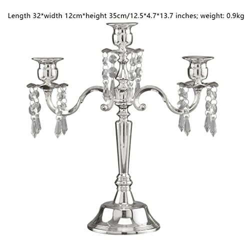 Portacandele più Vecchio Candelabro 3 Braccia/5 Braccia Portacandele in Lega Stile Europeo Romantico Candeliere per Matrimonio Decorazione Portacandele per Arredamento Casa Candela