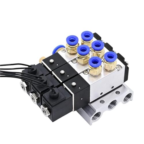 Stations de collecteur électrovanne 4V110-06 24V CC pour air comprimé - 2
