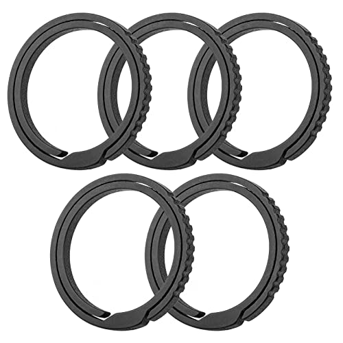 Image of TISUR Titanium Keychain Rings,Carabiner Dog Tag Key Chain Rings