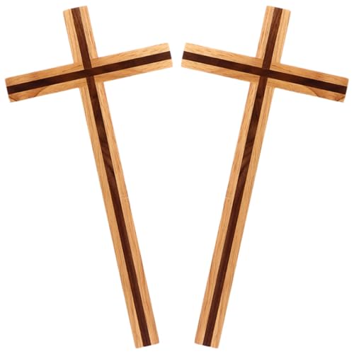 Cruz de escritorio de madera para decorar el dormitorio y crear calma en tu estudio