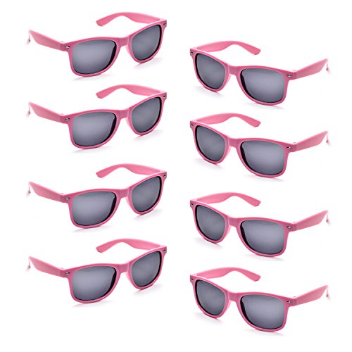 Neon Colors Party Favor Supplies Unisex Sunglasses Pack of 8 (Pink) Neon Colors Party Favor Supplies Unisex Sunglasses Pack of 8 (Pink)
