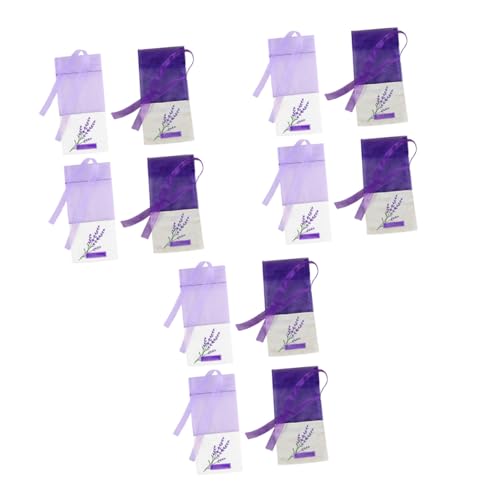 24 bolsas de sachet de lavanda vacías con cordón miniatura 1