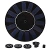 Solar Fountain Pump, 1.5W Solar Powered Pump Verbeterde waterfonteinen buitenpomp Drijvende zonnepaneelset voor tuin, achtertuin, vijver, zwembad, patio, aquarium en vogelbad