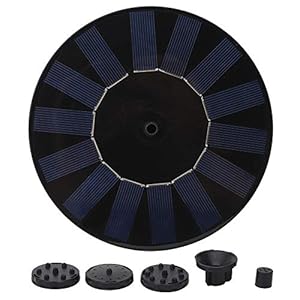 Solar Fountain Pump, 1.5W Solar Powered Pump Verbeterde waterfonteinen buitenpomp Drijvende zonnepaneelset voor tuin, achtertuin, vijver, zwembad, patio, aquarium en vogelbad
