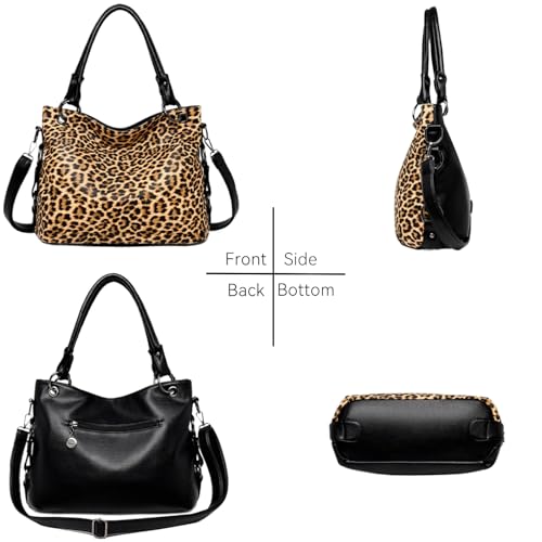 Bolso Hobo para Mujer Tipo Bolsa de Cubo de Cuero miniatura 5