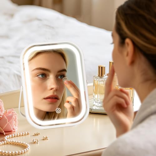 YEKKOPT Travel Makeup Mirror with Lights - Image 4