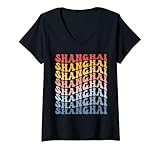 Photo Gallery donna shanghai cina groovy maglietta con collo a v Photo Gallery donna shanghai cina groovy maglietta con collo a v