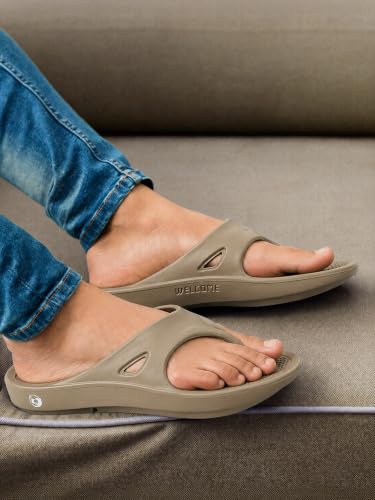 Image of URJO CLASSIC Men's Slippers /FlipFlops Lightweight Super Flexible Arch Support Durable Anti Skid & Stylish Dailywear Slippers /FlipFlops for Men